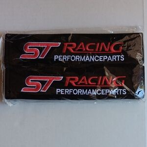ST RACING  PERFORMANCE PARTS BLACK SEAT BELT PADS